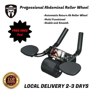 SKTITAN 2024 NEW Multi-functional Abdominal Wheel Automatic Rebound Roll Abdominal Training Abdominal Muscle