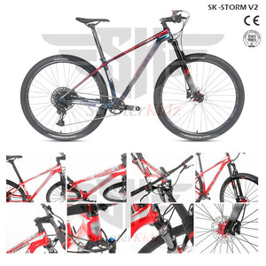 SK STORM V2 Carbon Frame T800-18K Mountain Bike 29inch with Hydraulic Brake