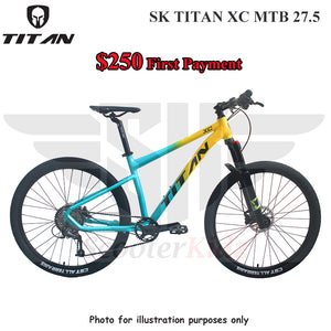 NEW SK TITAN XC 27.5 MTB With Shimano and Hydraulic Brake [9 Speed with Hollowtech Crankset]
