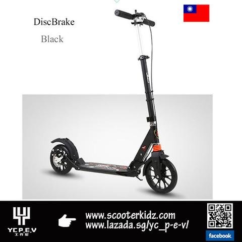 ScooterKidz Foldable Adult Kick scooter Upgraded rear disc brake version